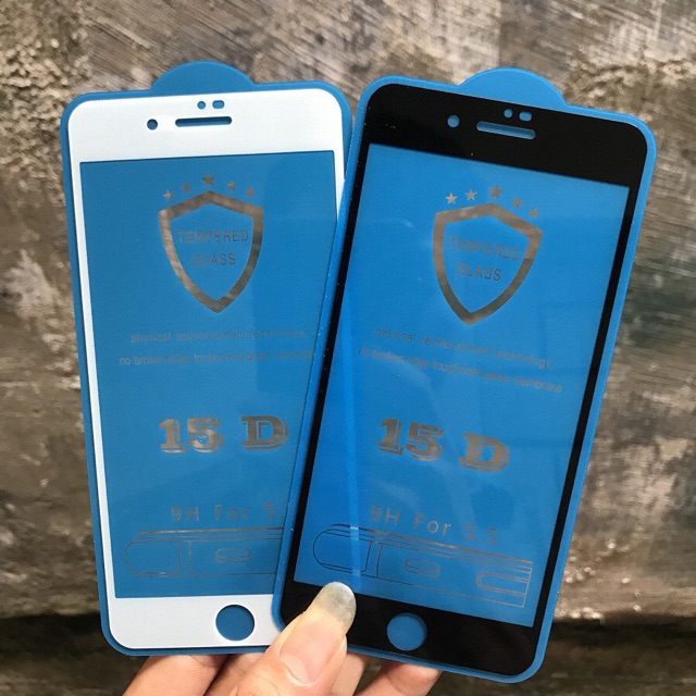 Cường lực Full 6/6s plus 15D