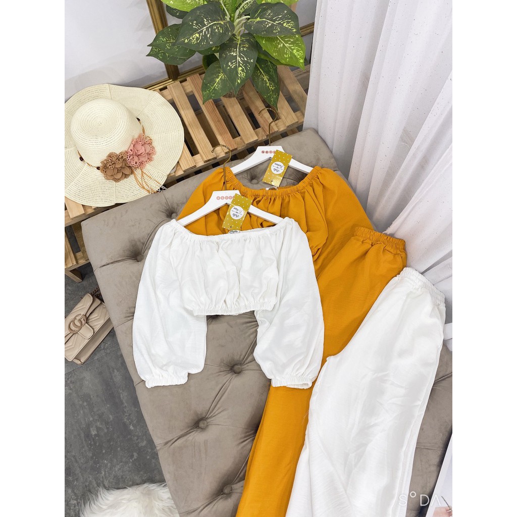 Set đồ nữ cá tính, set quần lửng áo sơ mi, áo quây, áo thun đi chơi sang chảnh mùa hè đẹp 8A00016 | BigBuy360 - bigbuy360.vn