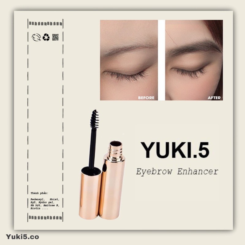 GEL DƯỠNG MI MÀY DÀI RẬM KHOẺ 14 NGÀY YUKI5 HANDMADE | BigBuy360 - bigbuy360.vn