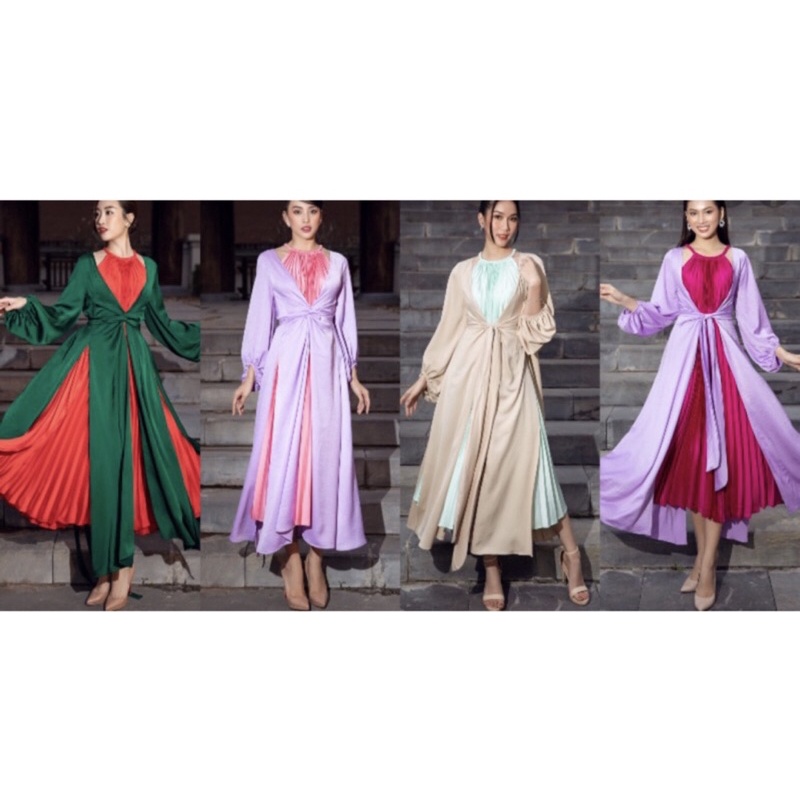 Set tứ thân cách điệu - áo dài yếm cô Tấm