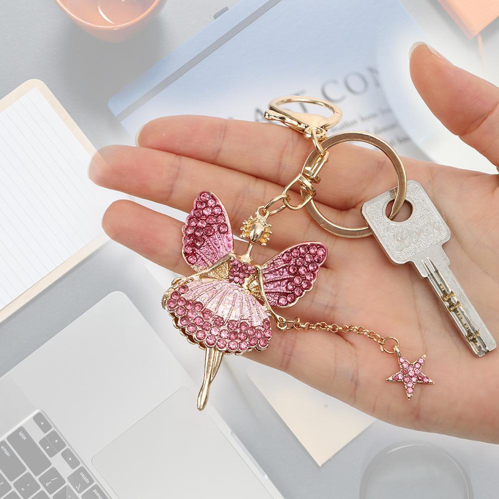 Móc Khóa Xe Hơi Bằng Hợp Kim Xinh Xắn Cho Nữ