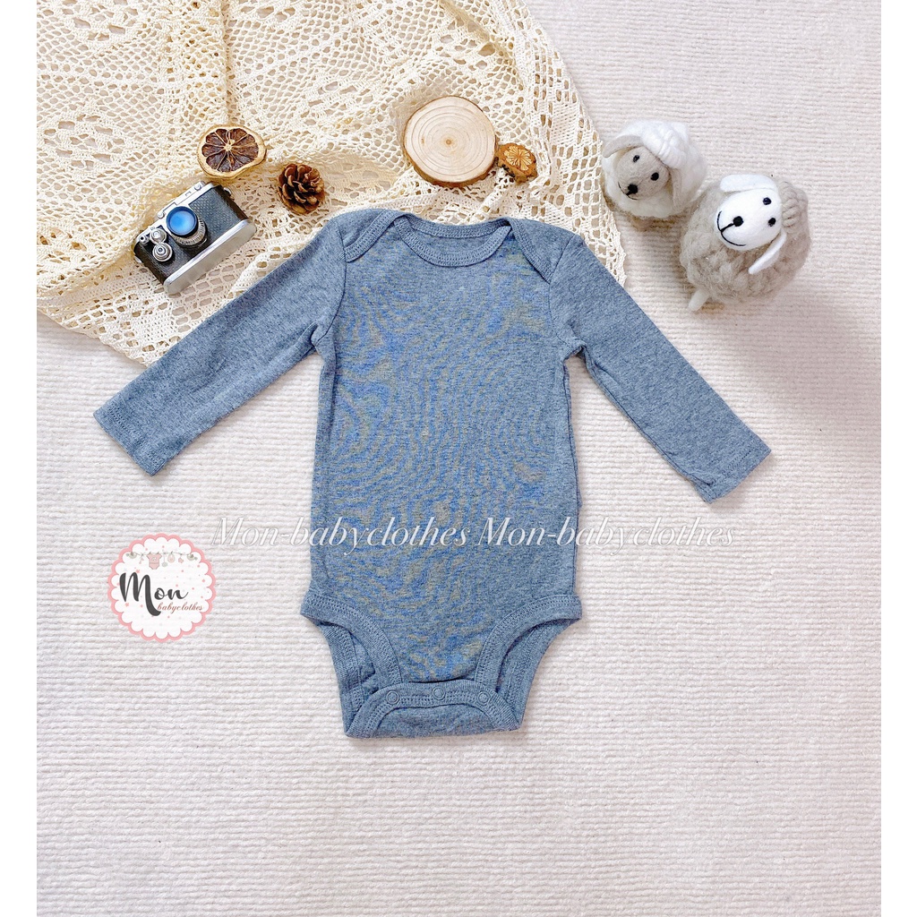 ÁO Body dài tay cotton mềm mịn cho bé
