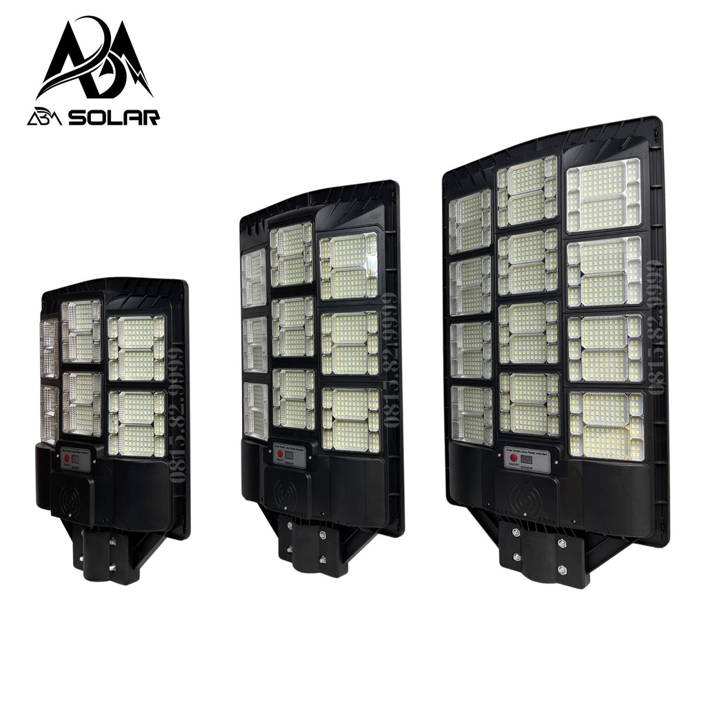 [1050W]Đèn Năng Lượng Mặt Trời, Chiếu Sáng Ngoài SânVườn, Đèn Tấm Pin Liền,Công Suất 700W-1350W- ABM SOLAR