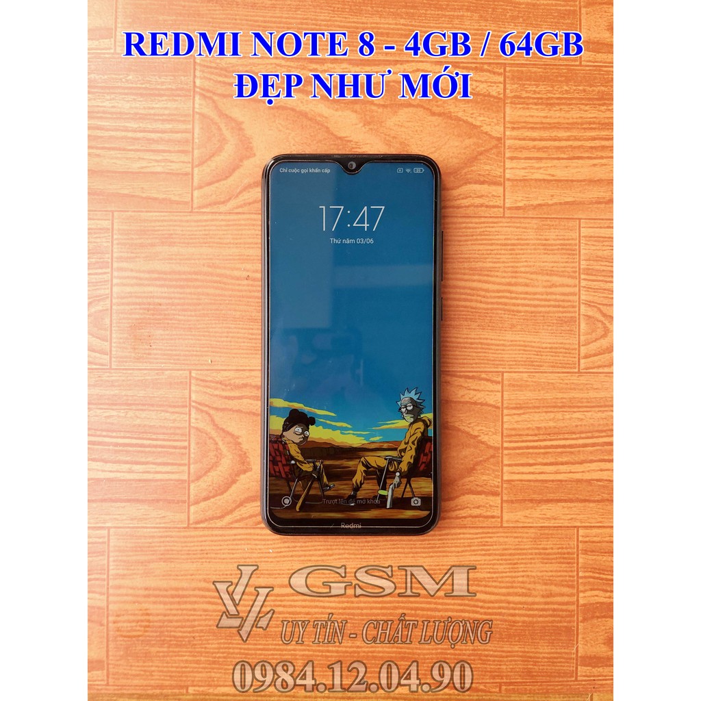 ĐIỆN THOẠI XIAOMI REDMI NOTE 8 - 4GB / 64GB CHÍNH HÃNG