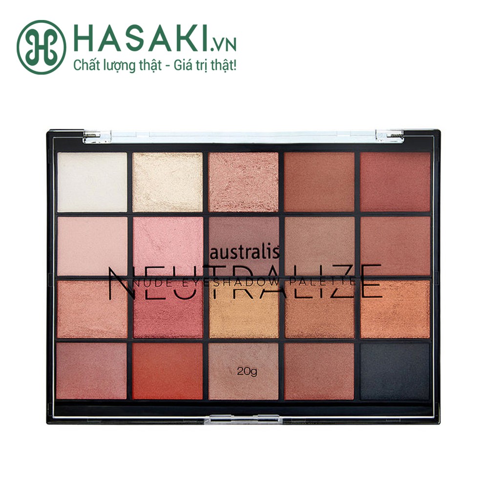 Bảng Phấn Mắt 20 Màu Dạng Lì, Ánh Nhũ Australis Neutralize Nude Eyeshadow Palette