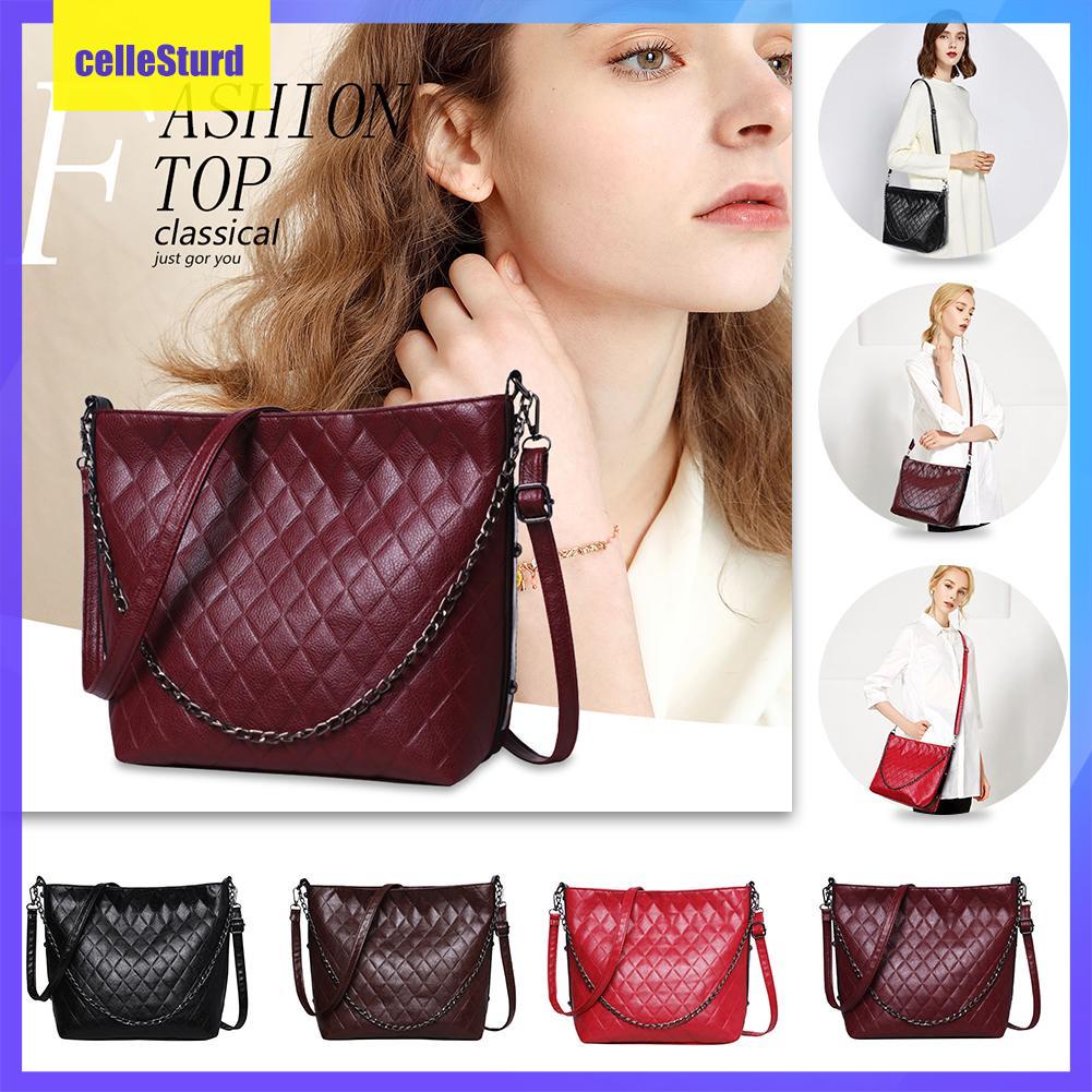 (celleSturd) Casual Crossbody Handbag Women Leather Shoulder Messenger Large Totes Bag