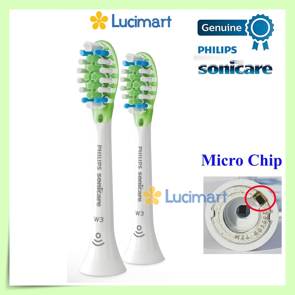 Đầu bàn chải điện Philips Sonicare W3 Premium White [Hàng Mỹ]