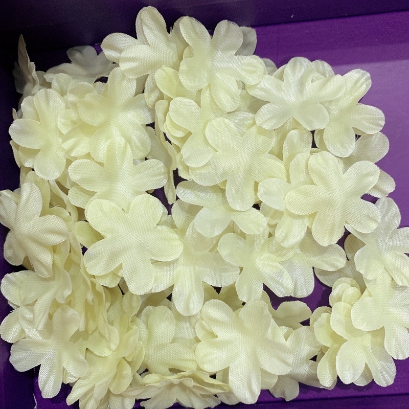 Bịch 20 bông hoa vải ép 28mm