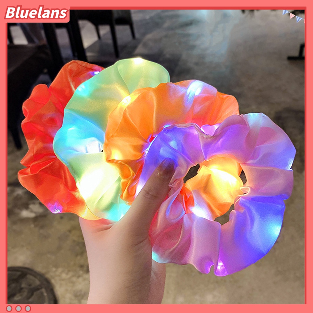 Dây Buộc Tóc Đuôi Ngựa Có Đèn Led Phát Sáng Co Giãn