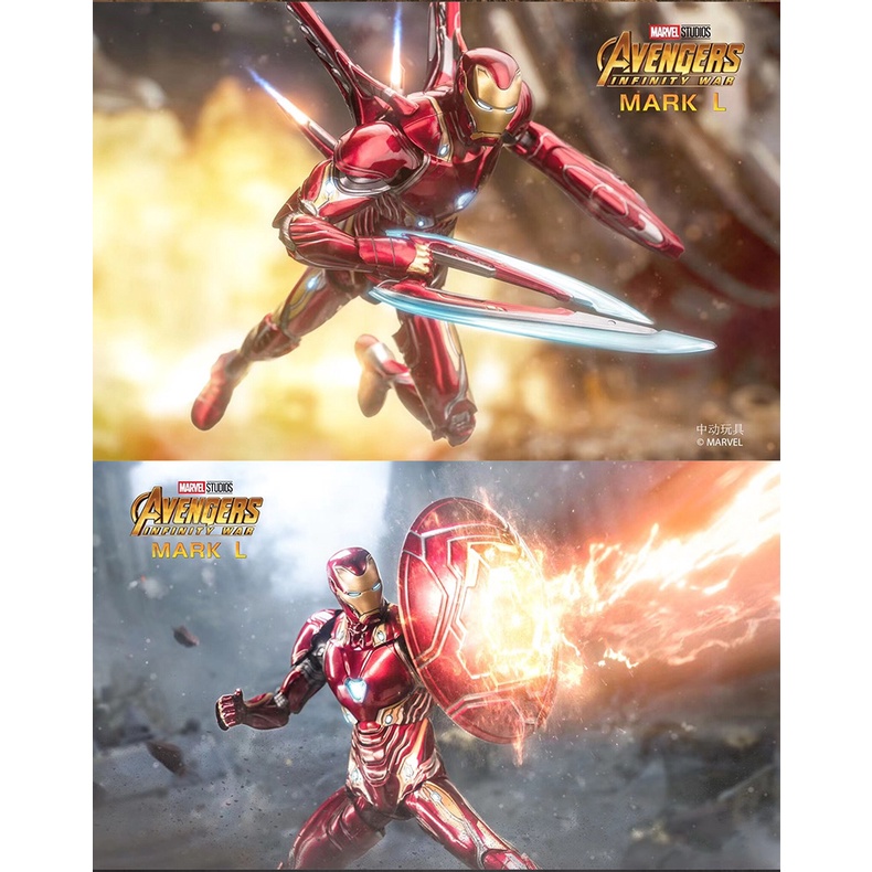 MH07 - Mô hình ZD Toys Iron Man Mark 50 Deluxe MK50 Chính Hãng Cao 18cm - Mô Hình Marvel Avenger End Game