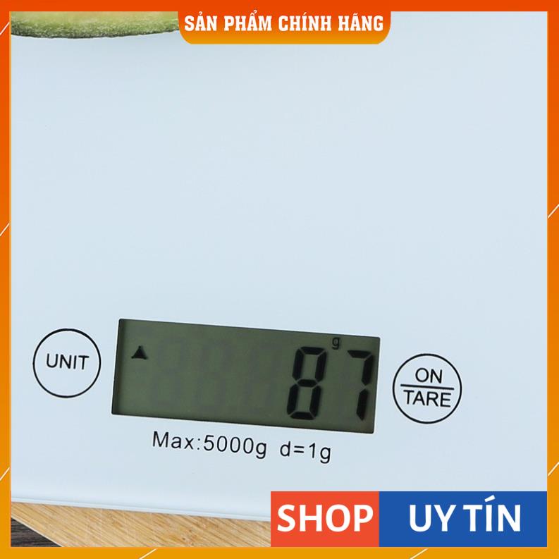 Cân tiểu ly điện tử nhà bếp mini định lượng 0,1g - 5kg mặt kính cường lực cảm ứng độ chính xác cao