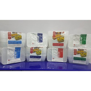 Combo 10 Hộp nhựa vuông 1000ml Microwave ( Thuận Lợi )