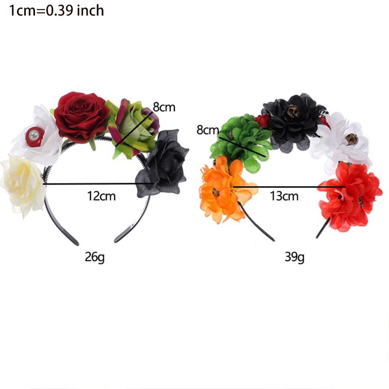 Băng Đô Cài Tóc Hình Vương Miện Hoa Hồng Handmade Phong Cách Gothic Sáng Tạo