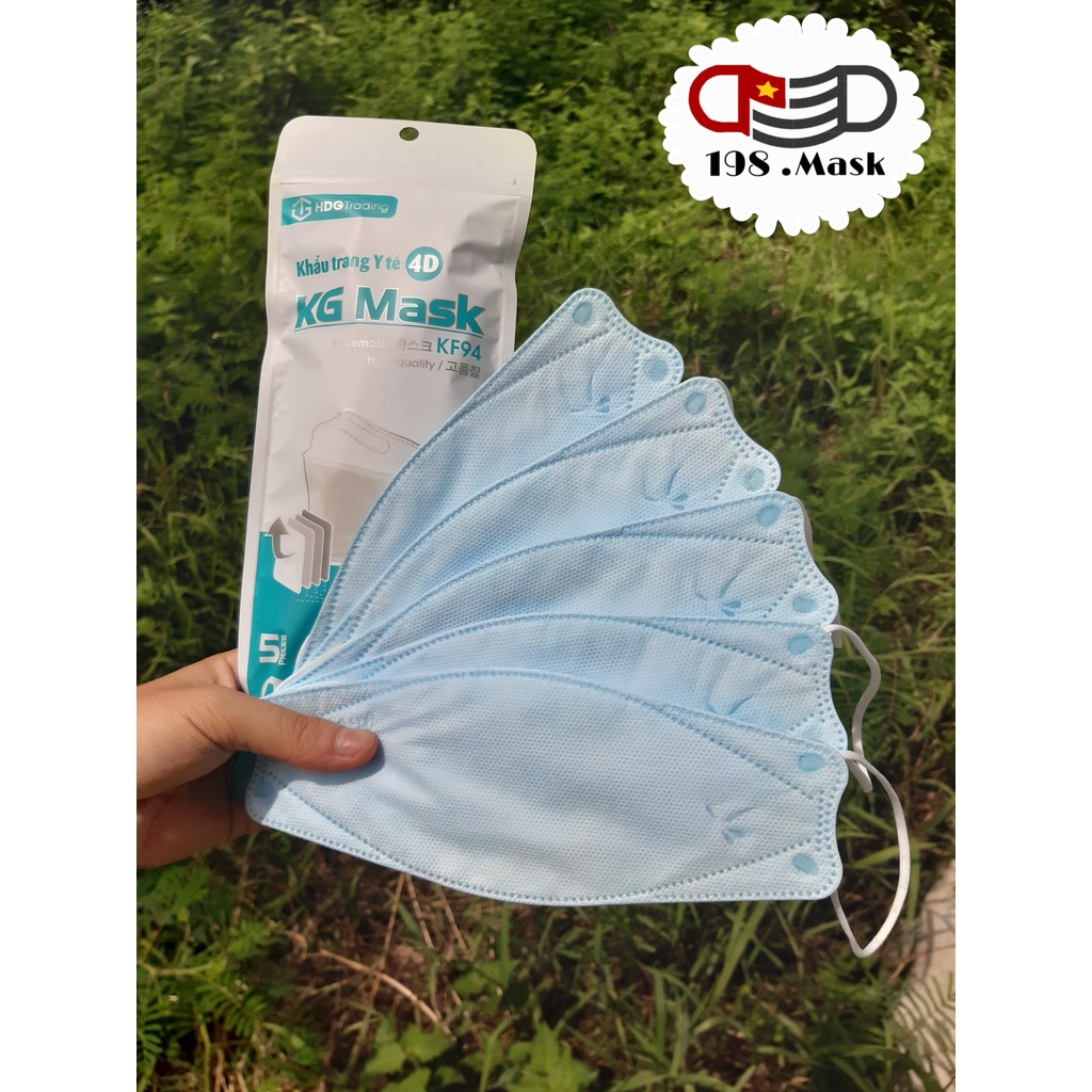 Set 5C Khẩu Trang 4 Lớp KF94 KG MASK Chống Bụi Mịn Và Kháng Khuẩn Hàng Cao Cấp Hàn Quốc