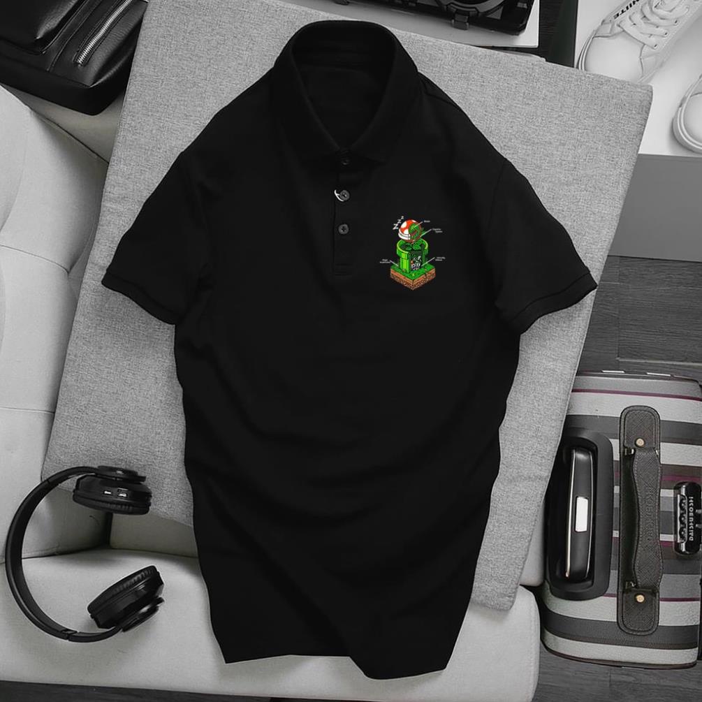 Áo Polo Full Size Nam Nữ, chất Thun Cá Sấu Poly Thái, Áo thun có cổ trắng đen, cổ trụ Unisex KKim Shop