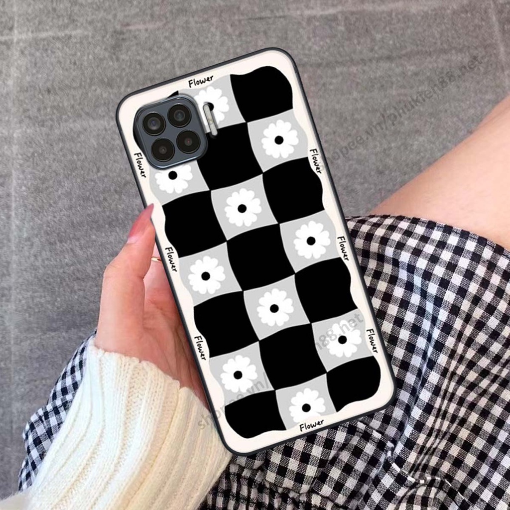 Ốp lưng Oppo A73 / A93 ốp điện thoại LineBear, bé tóc xù, hoa siêu đẹp