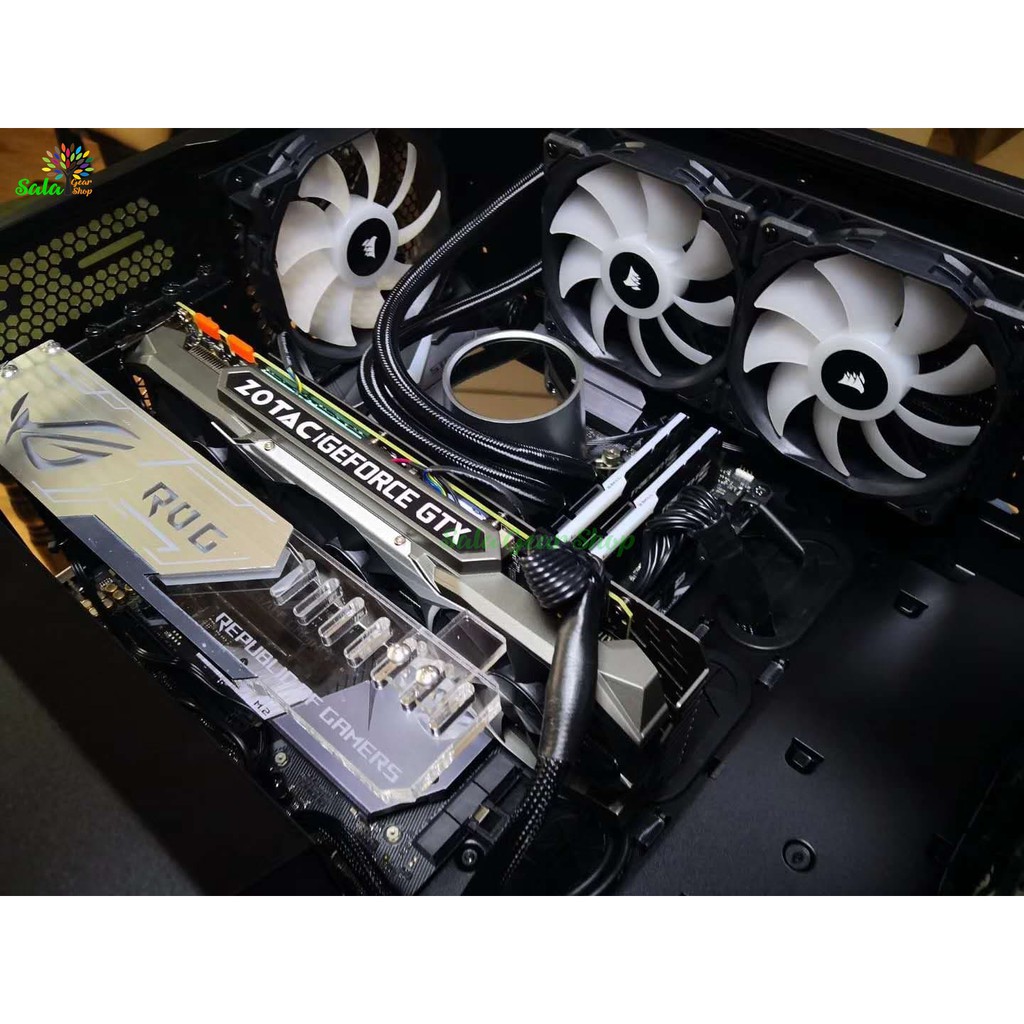 Giá đỡ Card VGA Led ARGB Khắc Chữ ROG, Sync 5v 3pin