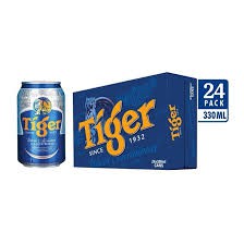 Thùng 24 lon bia tiger 330ml (mẫu không trúng thưởng)