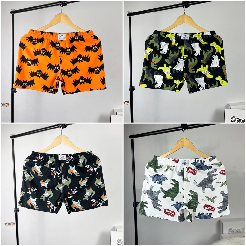(Mua 4 quần tặng hộp) 🤩 Quần ngủ nam siêu cute (từ 45-90kg)