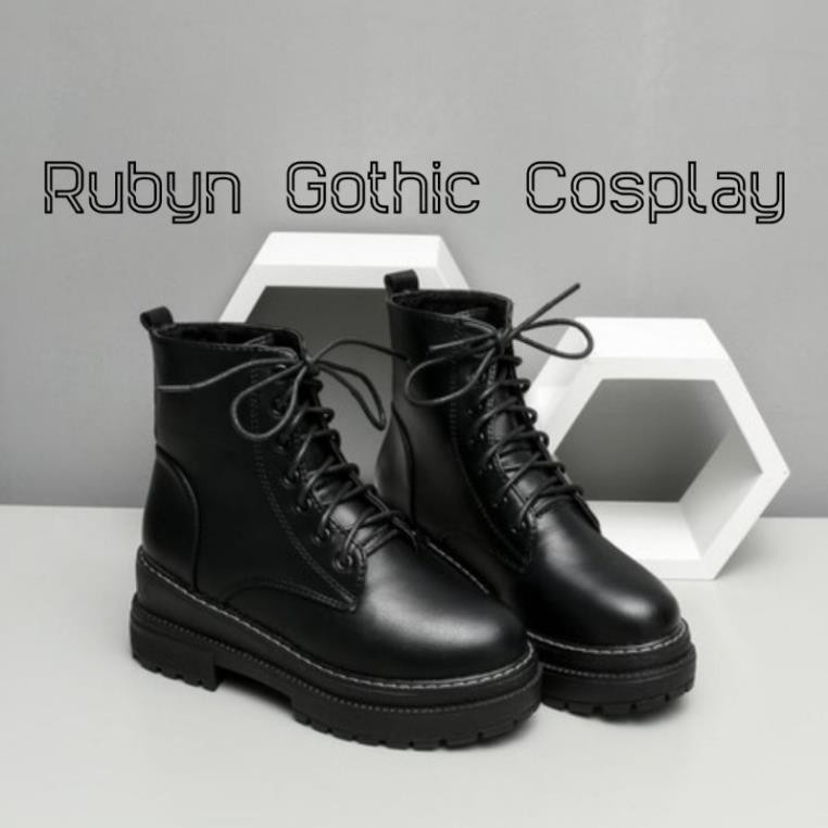 [NEW] 🔥 Giày Boot Chiến Binh Đế 2 Tầng Cổ Cao Siêu Ngầu 🔥 Đế Cao 5cm (Tài khoản Shopee duy nhất: gothic.cosplay ) -h91