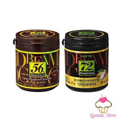 [Mã GROSALEHOT giảm 8% đơn 250K] Chocolate đắng Lotte Dream Cacao 56% - 72% hủ 86gr - Hàn Quốc | BigBuy360 - bigbuy360.vn
