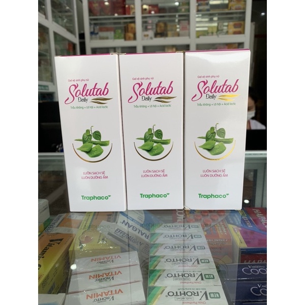 Gel vệ sinh phụ nữ Solutab Daily - 100ml - luôn sạch sẽ luôn dưỡng ẩm