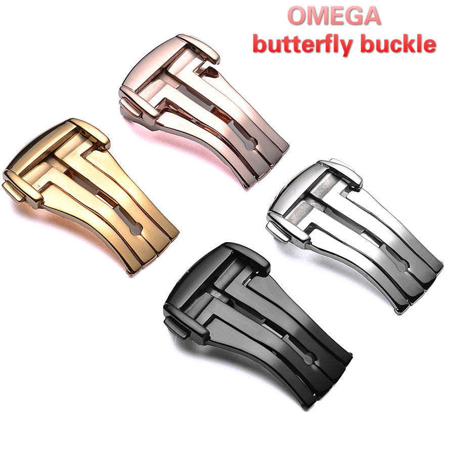 Khóa cài dây đeo đồng hồ thay thế Omega 16/ 18/ 20mm dạng gập tiện lợi