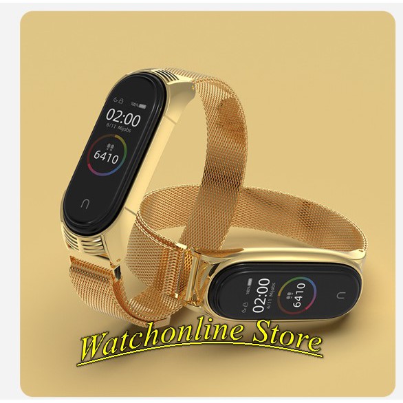 [Miband 5] Dây đeo nam châm thép không gỉ MIJOBS dành cho Xiaomi Miband 5 Miband 6