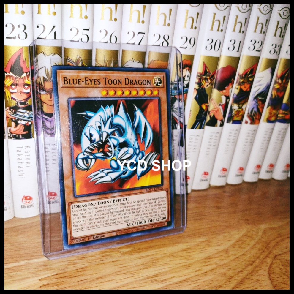 Thẻ bài yugioh chính hãng Blue-Eyes Toon Dragon – Common