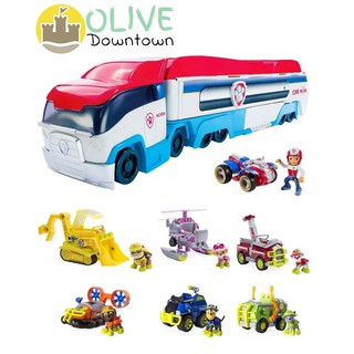 [Tặng xe nhỏ] Set lớn: Xe trưng bày & 7 bộ chó rời dòng Jungle Rescue phim Những chú chó cứu hộ