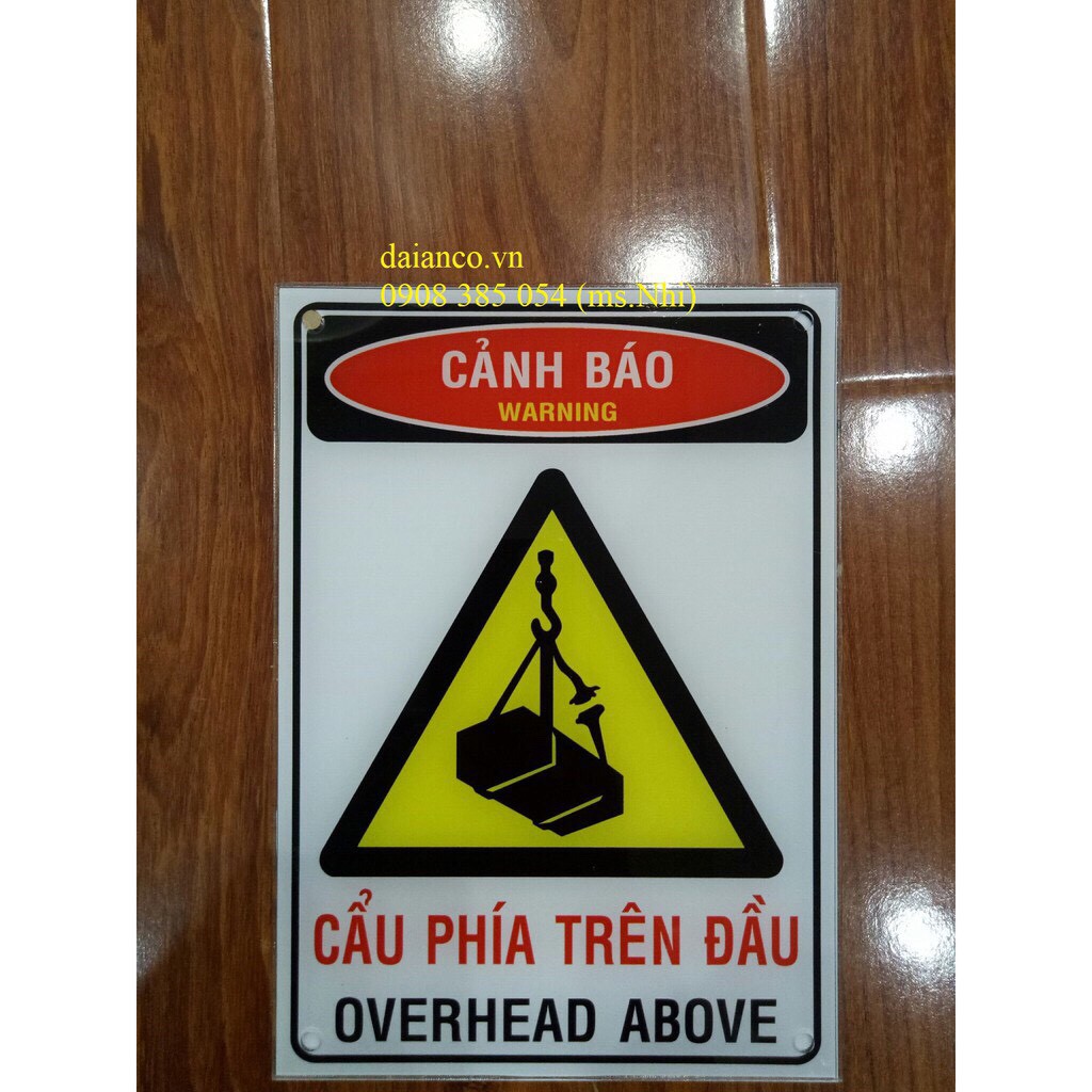 [HCM] BIỂN CẢNH BÁO CHẤT LIỆU MICA ĐÀI LOAN 3 LY (15x21cm) CẮT LAZER- HÌNH THẬT, CÓ SẴN