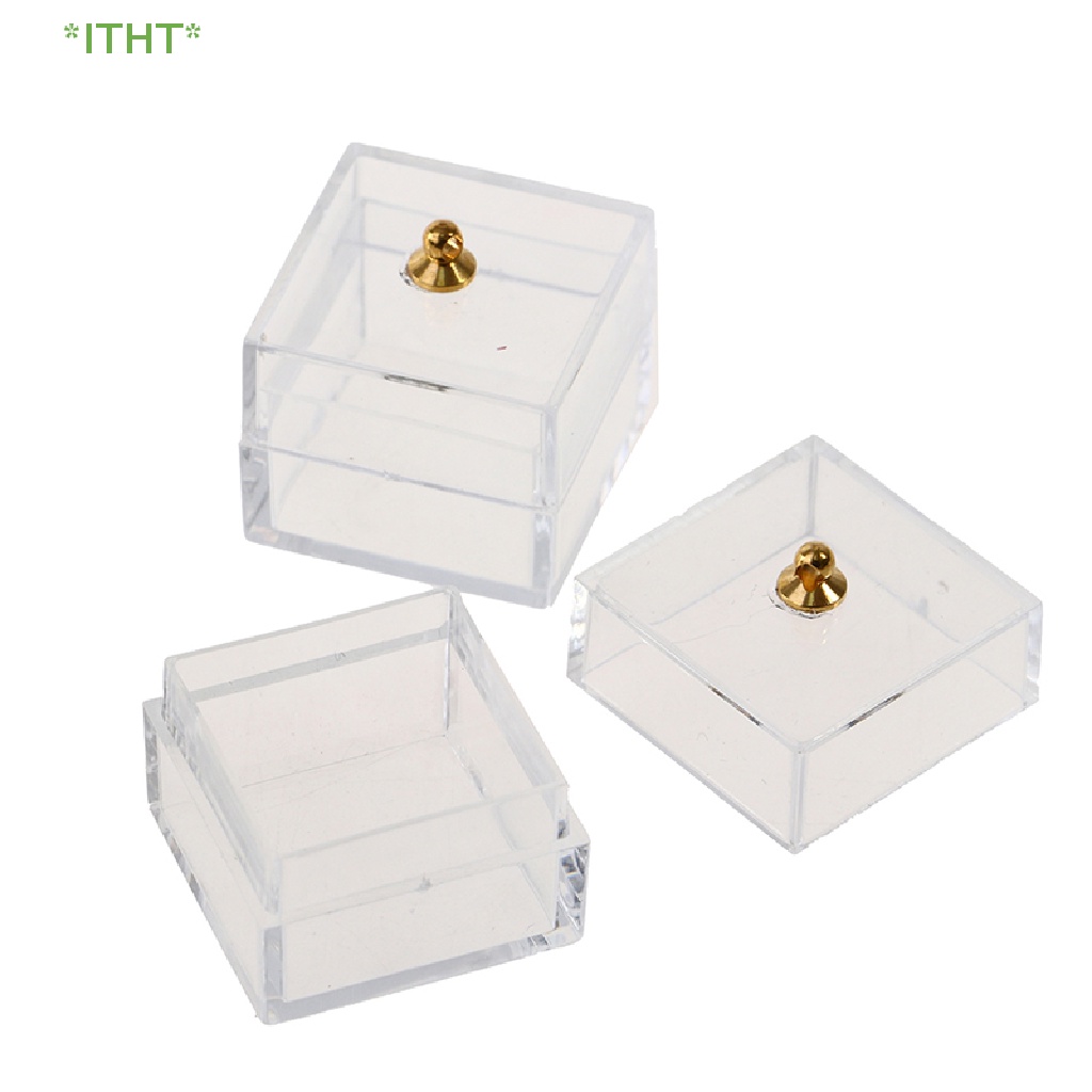 Hũ Thủy Tinh Mini Đựng Kẹo Hình Gấu Dễ Thương Trang Trí Nhà Búp Bê Mới