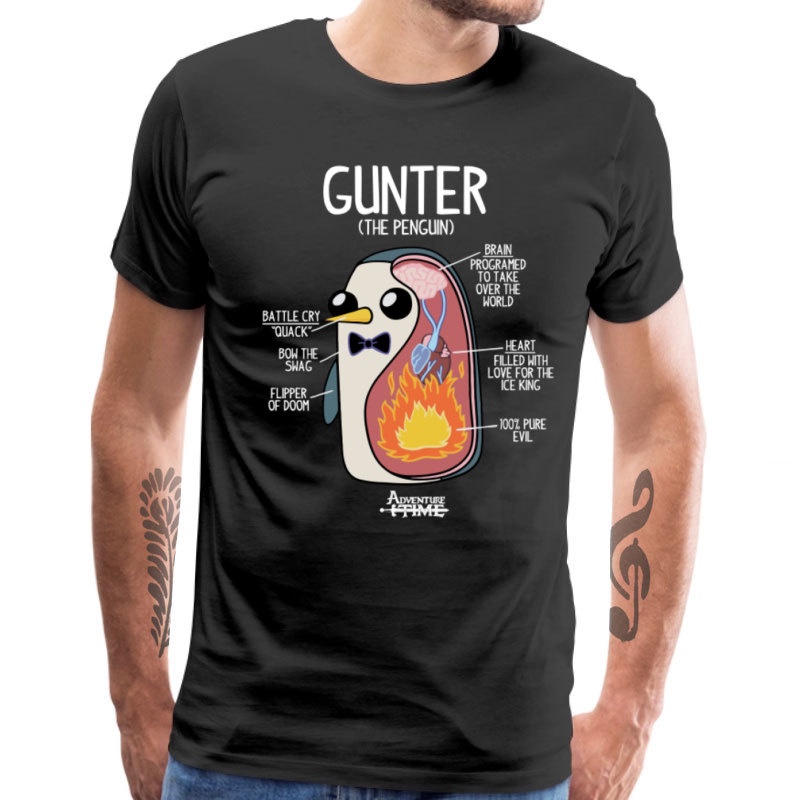 Áo Thun Cotton Cổ Tròn Ngắn Tay In Hoạt Hình Adventure Time Finn and Old Da Jake Thời Trang Nam Cá Tính