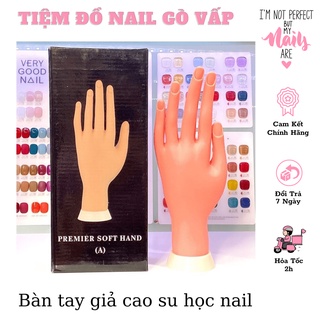 Bàn Tay Giả Silicon Tập Làm Nail - loại khớp dẻo linh hoạt