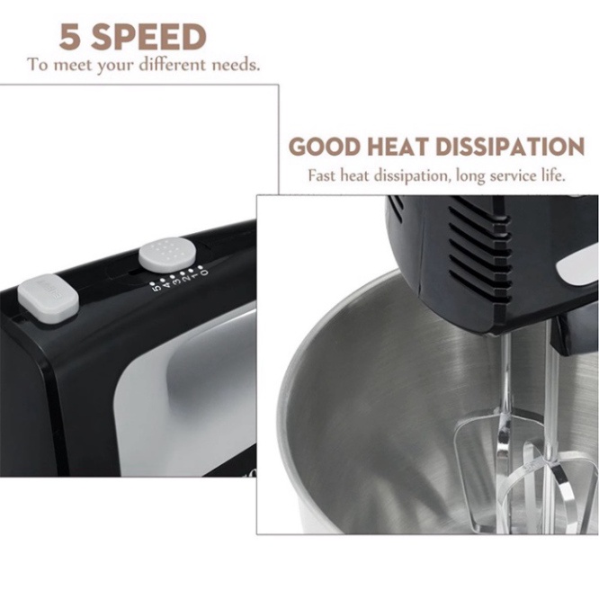 Máy nhào bột để bàn, đánh trứng cầm tay đa năng SOKANY 400W