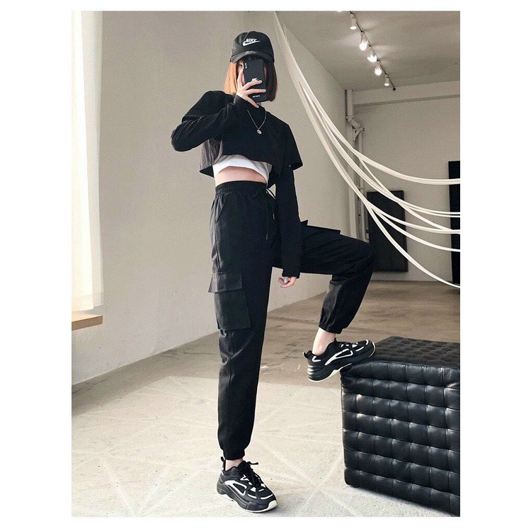 Quần Kaki Ống Rộng Unisex Quần Kaki Hàn Quốc trẻ trung phong cách cạp chun vải mềm co giãn
