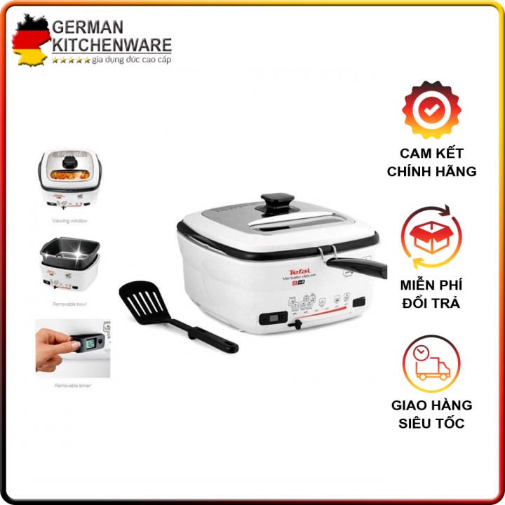 🇩🇪 Nồi chiên ngập dầu đa năng Tefal FR4950 multi cooker 9 chức năng hàng đức chính hãng