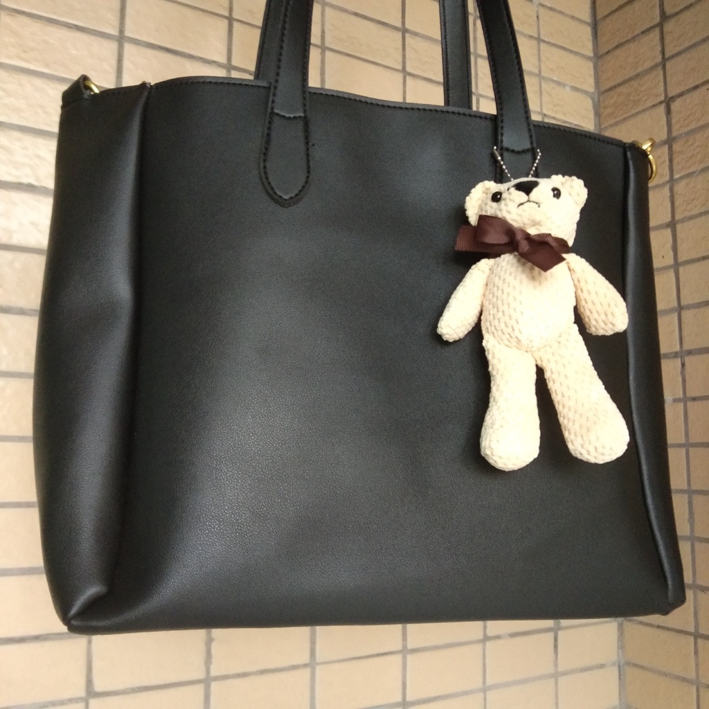 Túi đeo vai cỡ lớn  tặng kèm gấu nơ và dây đeo chéo - Hàng loại 1 - TB.Store FR69 37x27x11