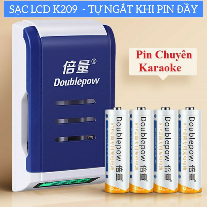 Pin sạc aa 3000mAh dung lượng cao ( Bộ sạc K98 + 8 Pin KTV3200)