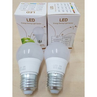 Bộ 3 bóng đèn LED DC 12V 3W vỏ nhựa