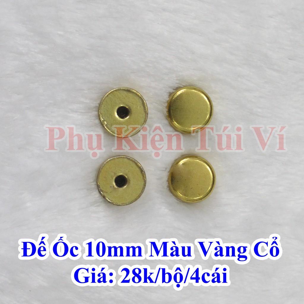 Đế ốc 10mm màu vàng cổ