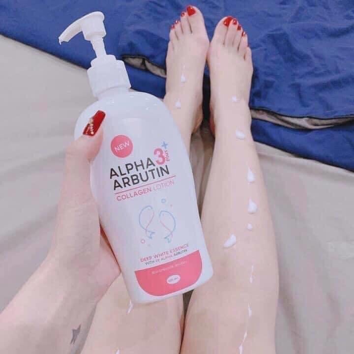 Sữa Dưỡng Thể Trắng Da Alpha Arbutin Thái Lan Collagen Lotinon Dưỡng Da Trắng Mịn, Chống Tia UVA Và UVB