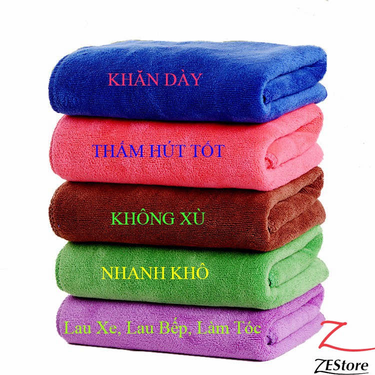 Khăn lau xe chuyên dụng Microfiber siêu thấm không rút sợi