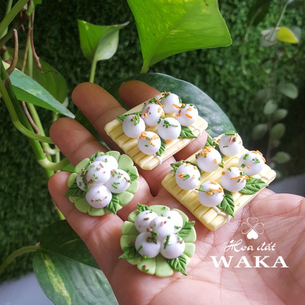 Mô Hình Bánh Ít Trần Mini 02-Mô Hình 1/12