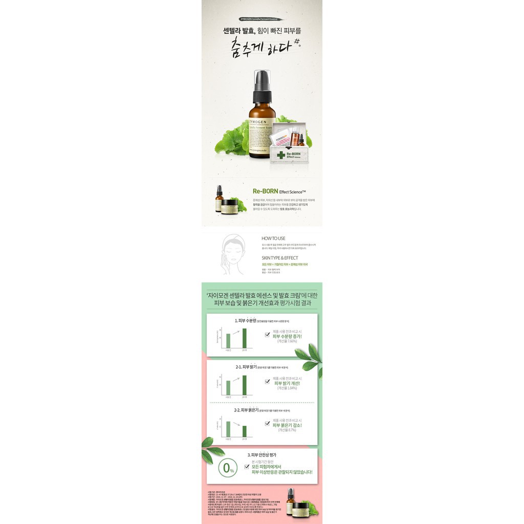 TINH CHẤT DƯỠNG RAU MÁ ZYMOGEN CENTELLA FERMENT ESSENCE Chính hãng