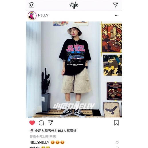Áo phông nelly heybig sale (có sẵn) go with the flow 19