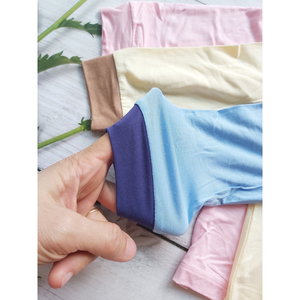 Bộ dài tay cài vai Dokma - chất sợi tre siêu mềm mát, kháng khuẩn, ngăn tia UV