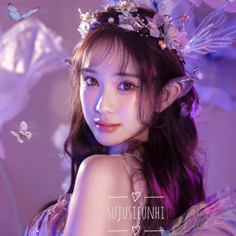 CÓ VIDEO  1 đôi tai giả elf đính nhũ lấp lánh- phụ kiện cosplay yêu tinh, tinh linh