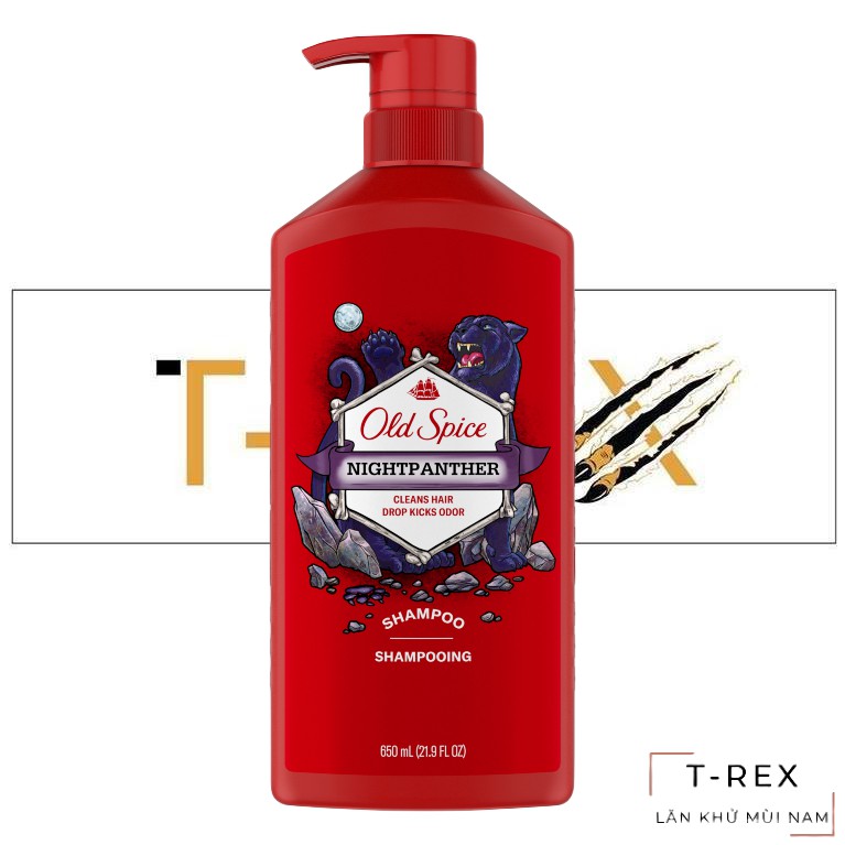 Dầu Gội Đầu Old Spice Night Panther 650ML