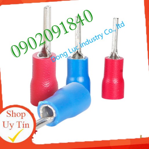 Đầu cos pin tròn đặc PTV 1.25-10 PTV 5-13, đầu cốt kim bấm nối dây điện 0.5mm, 1.5mm, 5mm bằng đồng